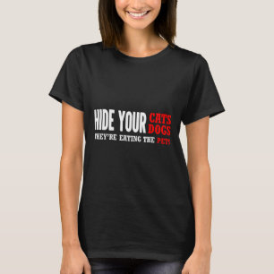 Camiseta Esconda Seus Gatos Votando Trump 2024 Eleição