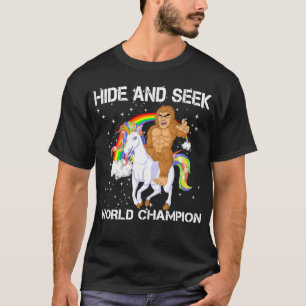 Camiseta Esconde-se e procure o campeão mundial