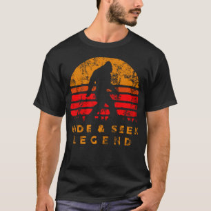 Camiseta Esconde-se e procure o campeão Pé Grande e engraça