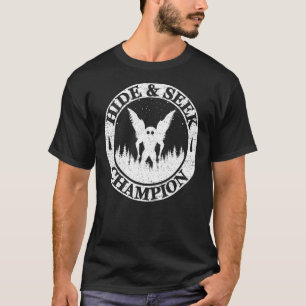 Camiseta Esconder E Procurar O Campeão Mundial, Mothman Cri