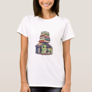 Camiseta Esconderijo da Hora do Chá do Amante de Livros Aco