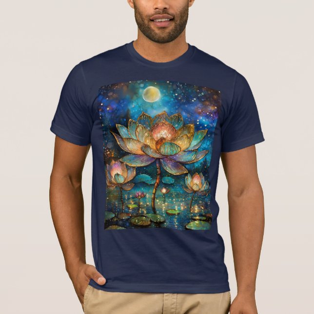 Camiseta Escondidas Flores de Vidro Lotus à Lua (Frente)