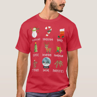 Camiseta Escopo Natal Da Prática Língua De Discurso SLP Pa