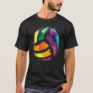 Camiseta Escória Colorida De Colorção De Voleibol Para Adol