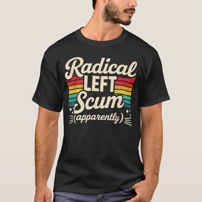 Camiseta Escória Esquerda Radical Retro Ao Que Parece Sarca (Frente)