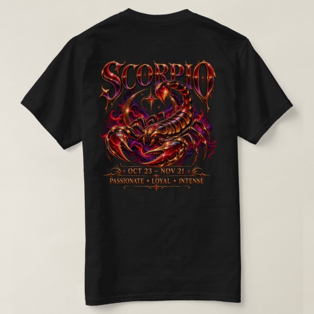 Camiseta Escorpião (Verso do Design)