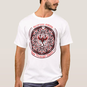 Camiseta Escorpião 2026 Mandala do Zodíaco   Transformação 