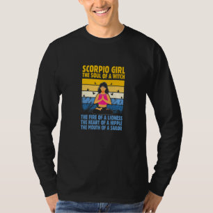 Camiseta Escorpião A Alma De Um Instrutor De Yoga De Bruxa