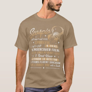 Camiseta Escorpião Astrologia de aniversário Zodiac Sinal H