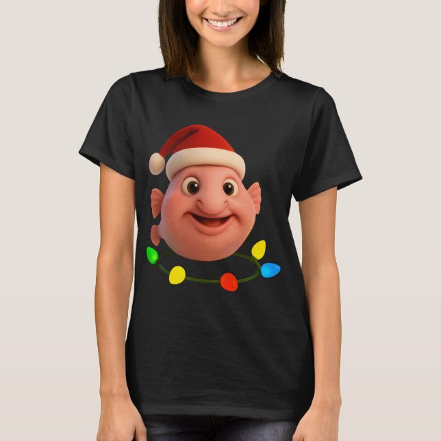 Camiseta Escorpião Blob de Natal (Frente)