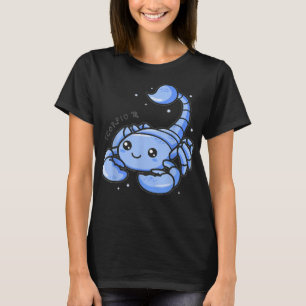 Camiseta Escorpião Bonito para Crianças Kawaii Sinal Zodiac