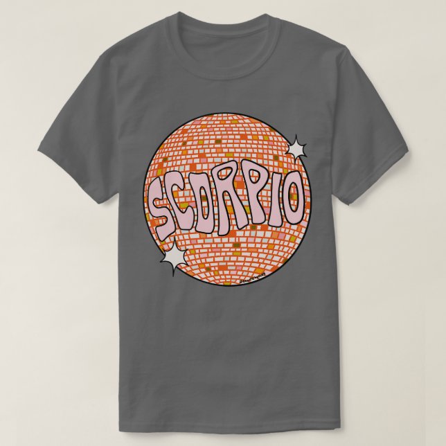 Camiseta Escorpião de Disco (Frente do Design)