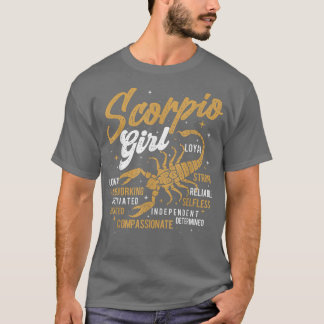 Camiseta Escorpião Girlhoroscópio Astrologia Zodiac Sinal B
