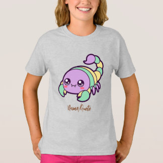Camiseta Escorpião Kawaii Fofo Cartoon Pastel