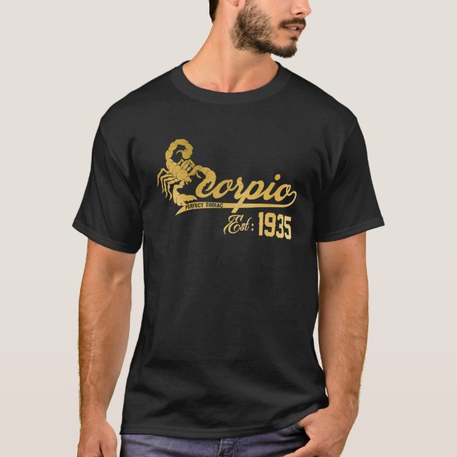 Camiseta Escorpião O Escorpião Zodiac Espetacular 1935 Outu (Frente)