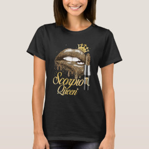 Camiseta Escorpião Rainha Zodíaco Sinal Horoscópio Aniversá