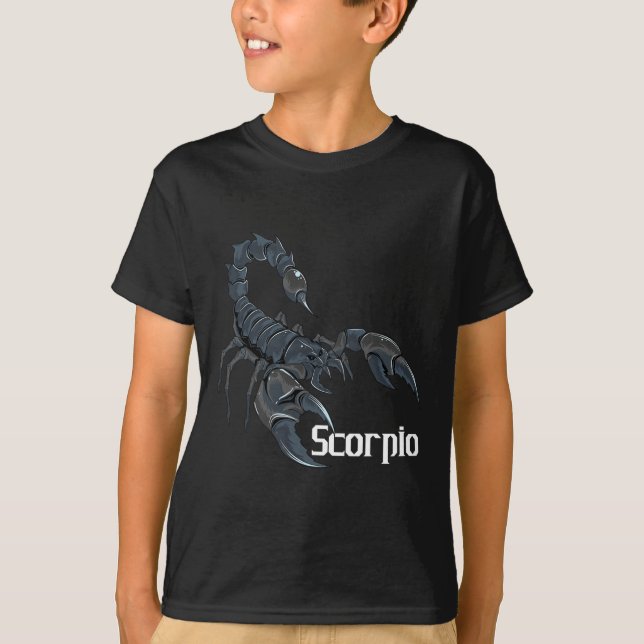 Camiseta Escorpião - Símbolo Zodólogo Horoscópio Sobre-Astr (Frente)