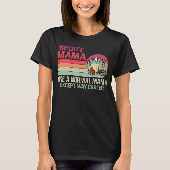 Camiseta Escoteiro Como Uma Mãe Normal, Exceto Muito Mais F (Frente)