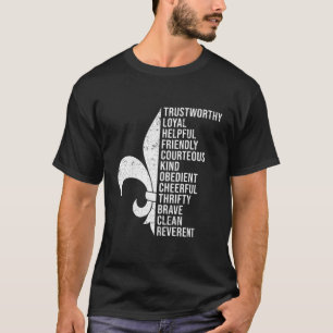 Camiseta Escoteiro E Membro Do Escoteiro De Direito E
