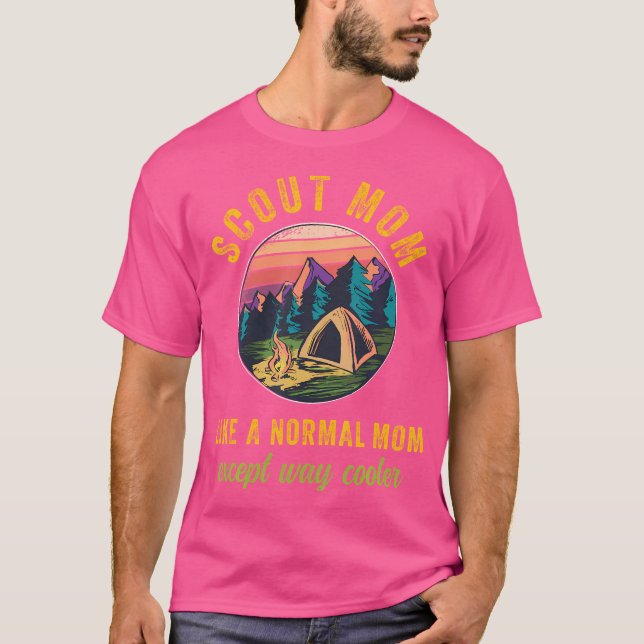 Camiseta Escoteiro Mãe Escotejando Líderes De Tropas Menina (Frente)
