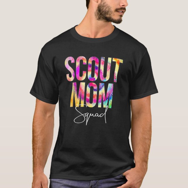 Camiseta Escoteiro Mãe Esquadrão Tie De Volta Para A Appre  (Frente)