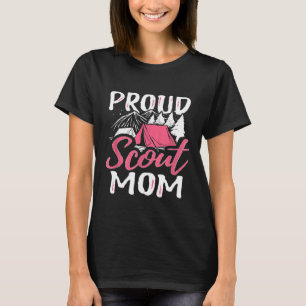 Camiseta Escoteiro Orgulhoso Mamãe Estigando Den Líder Cub 