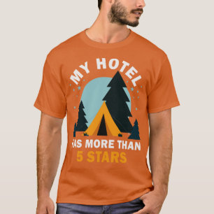 Camiseta Escoteiros naturais de tendas de acampamento