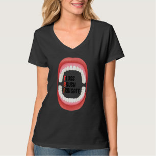 Camiseta Escova de Fio Dental Irrigar Higiene Para Dentista