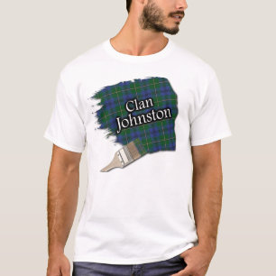 Camiseta Escova de pintura do Tartan de Johnstone Johnston