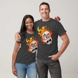 Camiseta Escovilhélica de Fogo Básica Escura Mascu