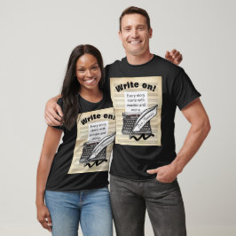 Camiseta Escreva! Autor Personalizado/Poeta T-Shirt