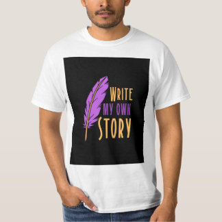 Camiseta ;escreva minha própria história