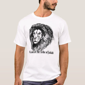 Camiseta escreva o leão, o leão do tribo de Judah