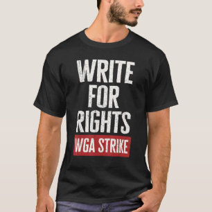 Camiseta Escreva Por Direitos Guilda de Escritores em Greve