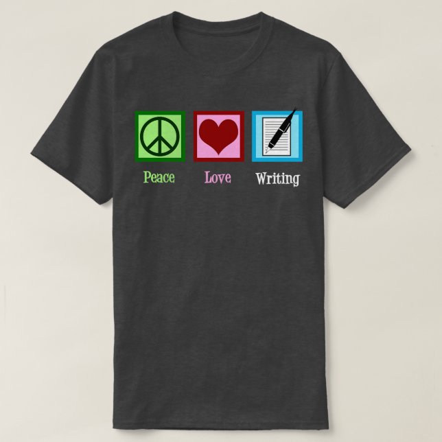 Camiseta Escrevendo (Frente do Design)