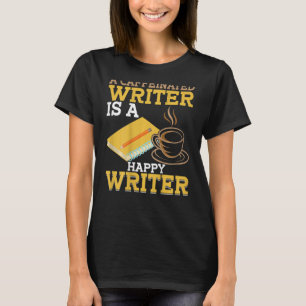 Camiseta Escrevendo BACKPRINT Para Autores E Escritores