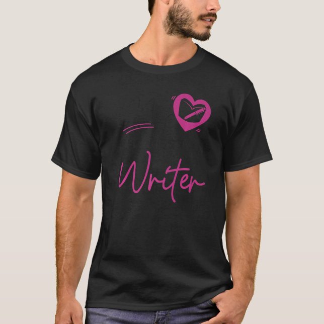 Camiseta Escrevendo Criador de Novelas e Autor Publicado Me (Frente)