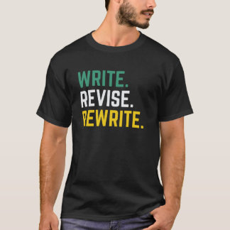 Camiseta Escrevendo e Editar Tee Entusiasta