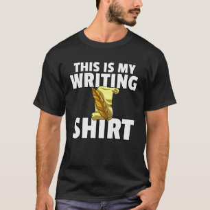 Camiseta Escrevendo Escritor Para Máquina De Escrever
