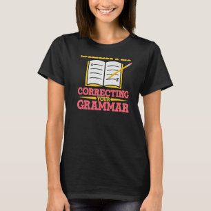 Camiseta Escrevendo Impressão Retroativa Para Autores E Esc