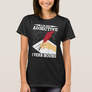 Camiseta Escrevendo Impressão Retroativa Para Autores E Esc