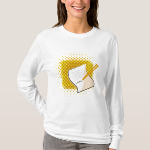Camiseta Escrevendo sobrevoo