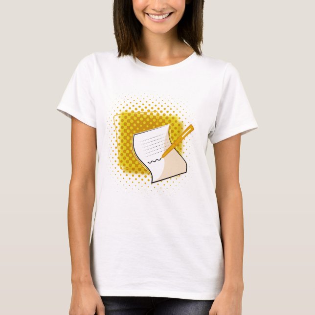 Camiseta Escrevendo sobrevoo (Frente)