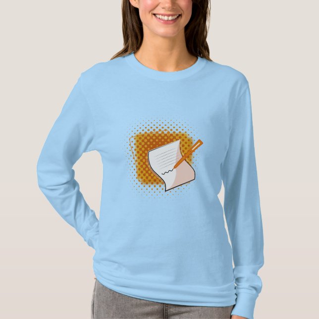 Camiseta Escrevendo sobrevoo (Frente)