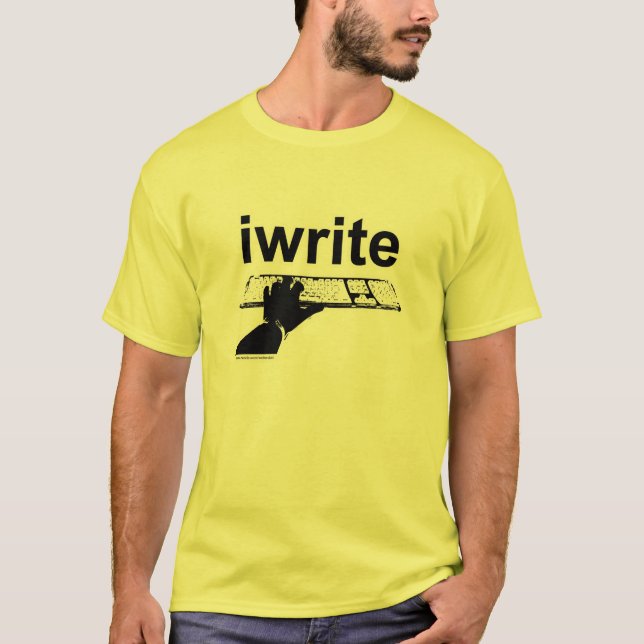 Camiseta Escrevo Slogan De Autor Clássico Simples E Negrito (Frente)