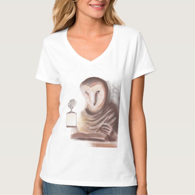 Camiseta Escriba Coruja T-Shirt (Frente)