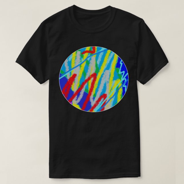 Camiseta escribble abstrato (Frente do Design)