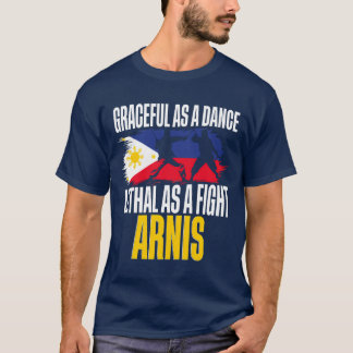 Camiseta Escrima Arnis Artes Marciais Graciosas Como Uma Ga