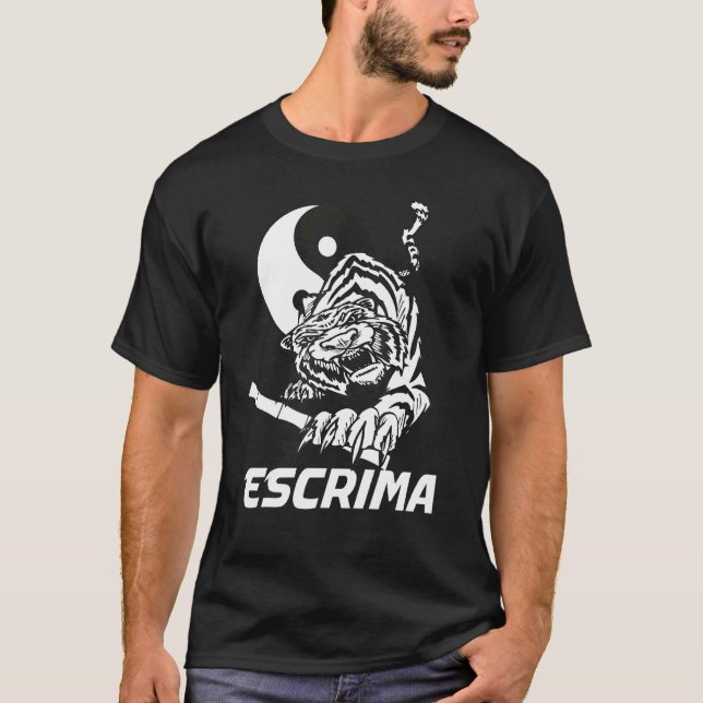 Camiseta Escrima Yin Yang Tiger (Frente)