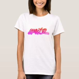 Camiseta Escrita Brilhante